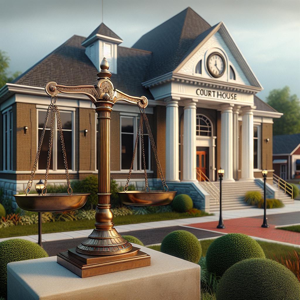 "Scales of Justice, Suburban Court"