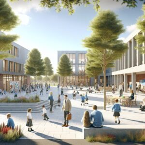 School serving as community hub