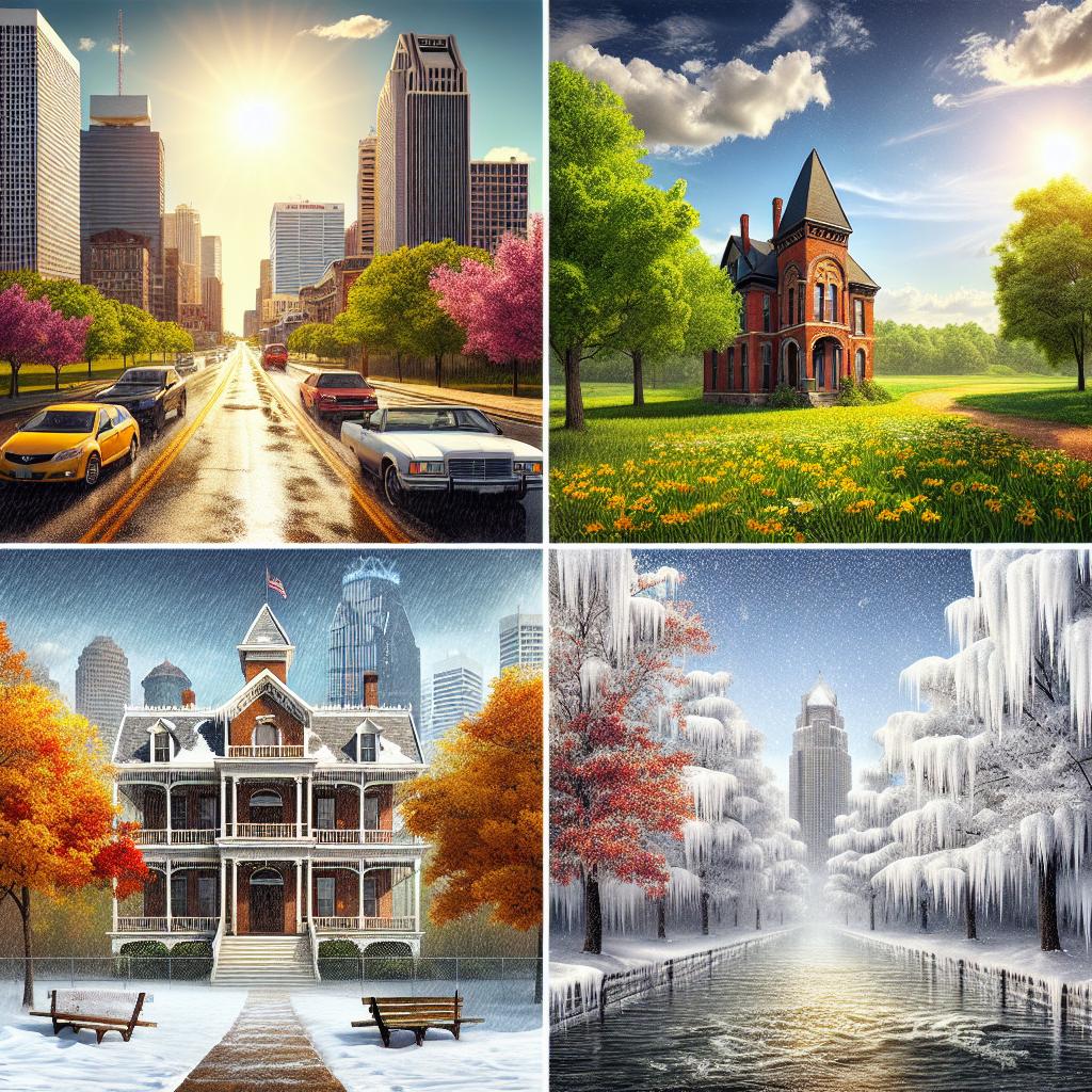 Memphis weather extremes collage