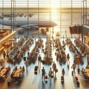 Busy Airport During Spring Break