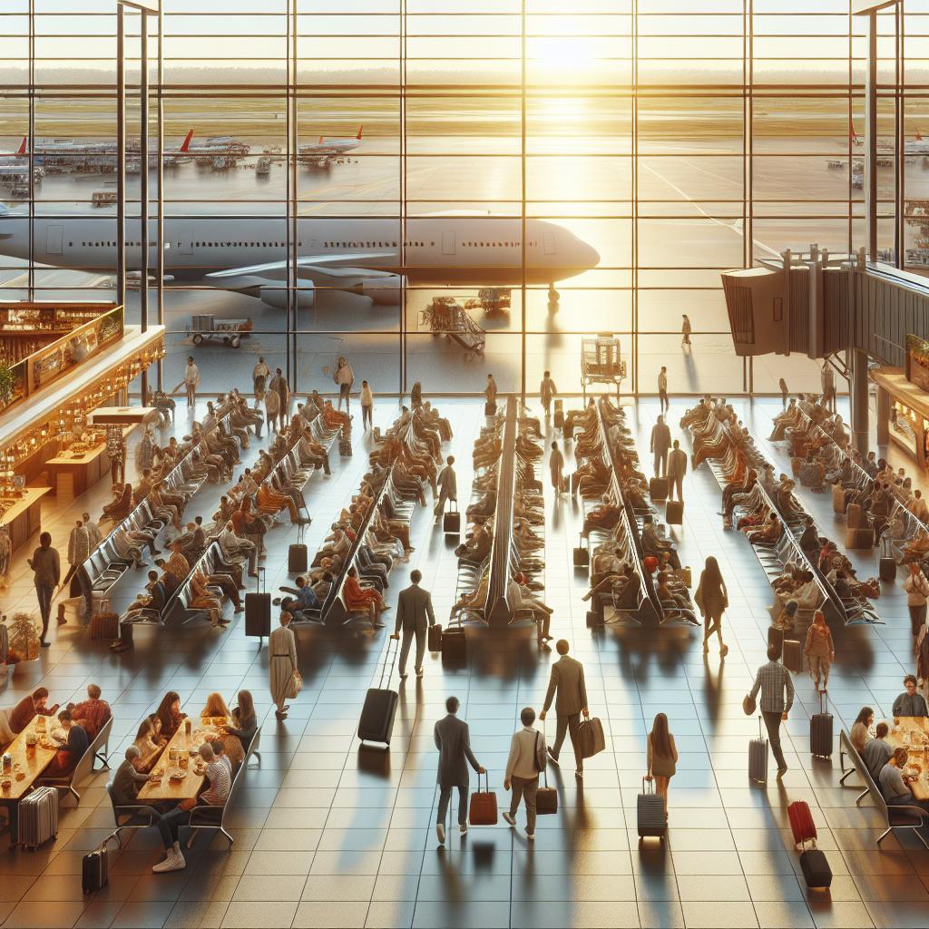 Busy Airport During Spring Break