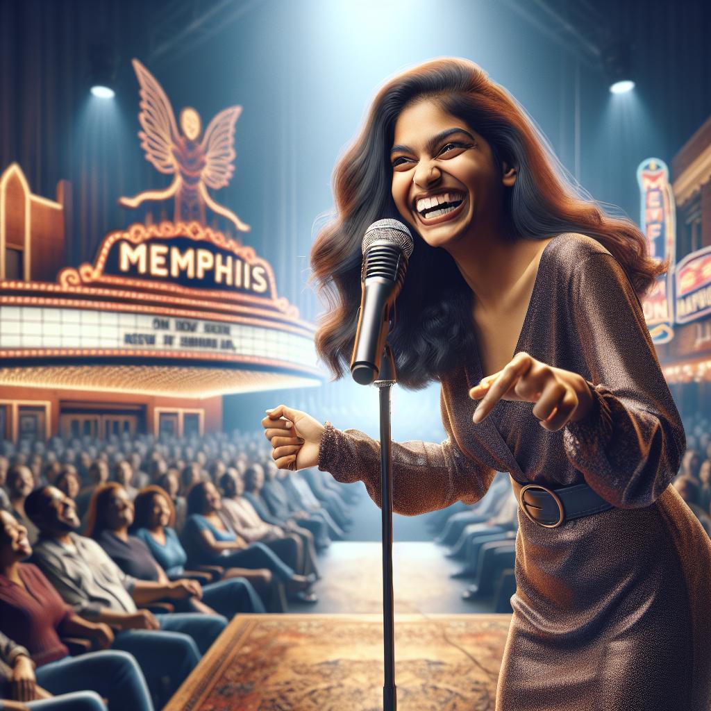 Comedian on Memphis stage