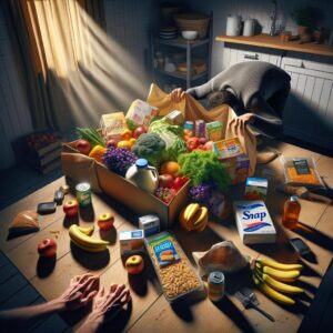 Stolen SNAP benefits concept