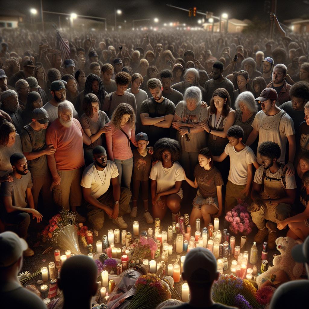 Community vigil for shooting victim
