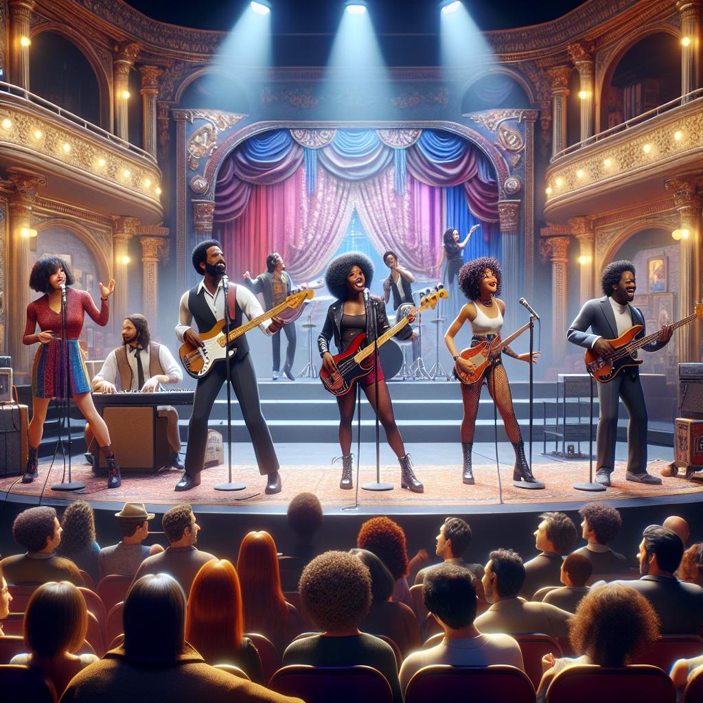 Comedy rock opera performance