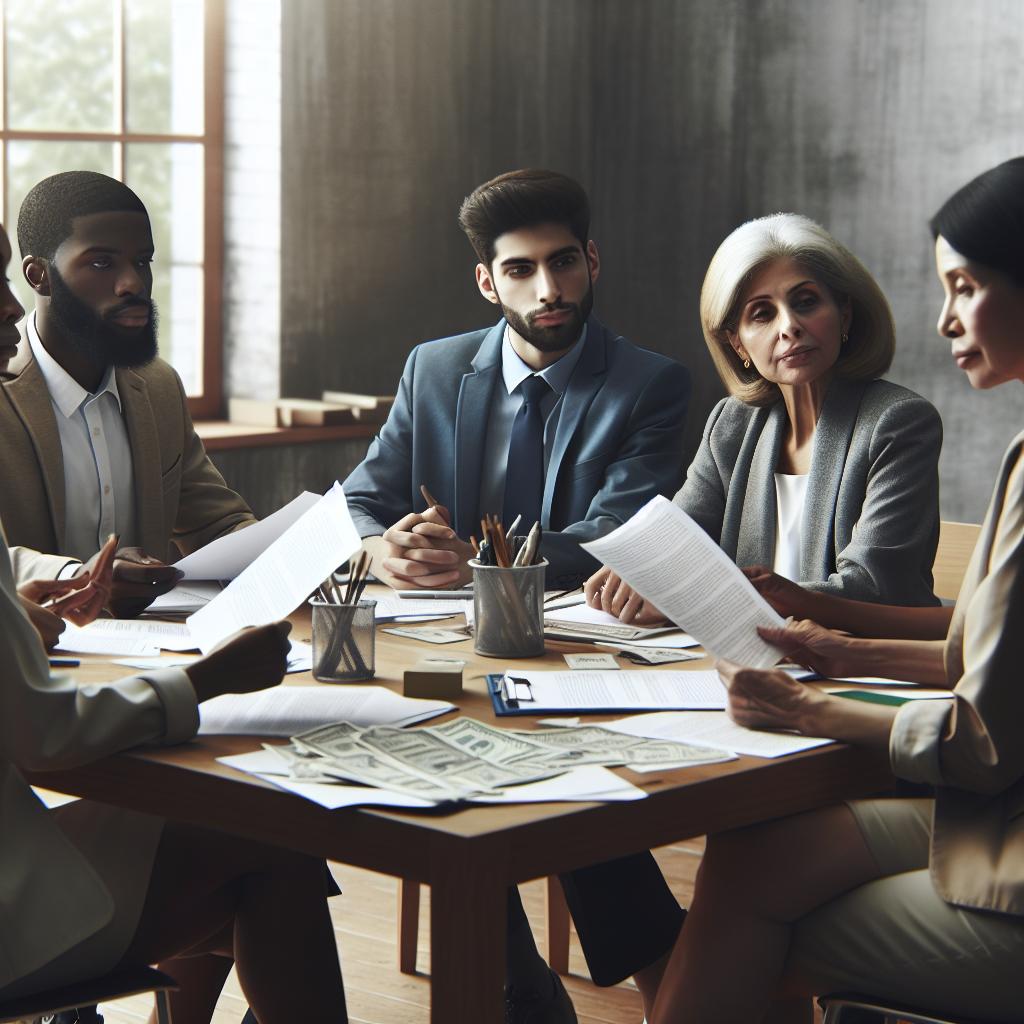 "School leaders discussing voucher bill"