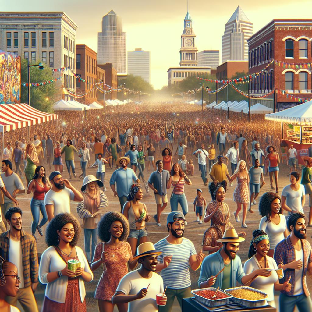 Festival crowd in Memphis