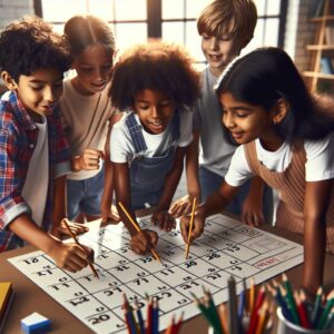 Kids marking summer break dates