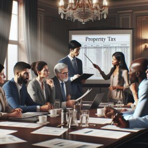 "Council Members Discussing Property Tax"