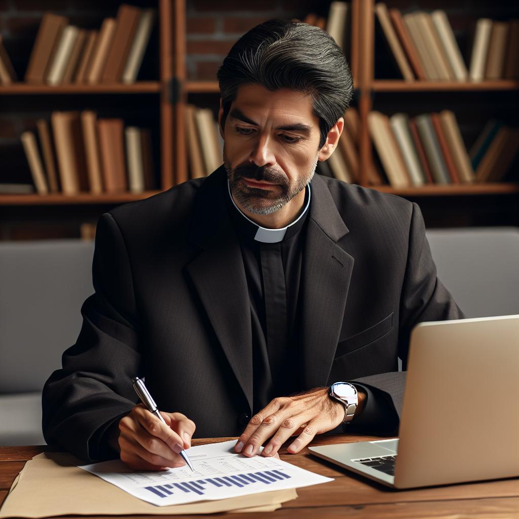 Pastor collecting crime survey data