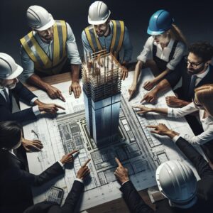 Contractors Discussing Memphis Tower Project