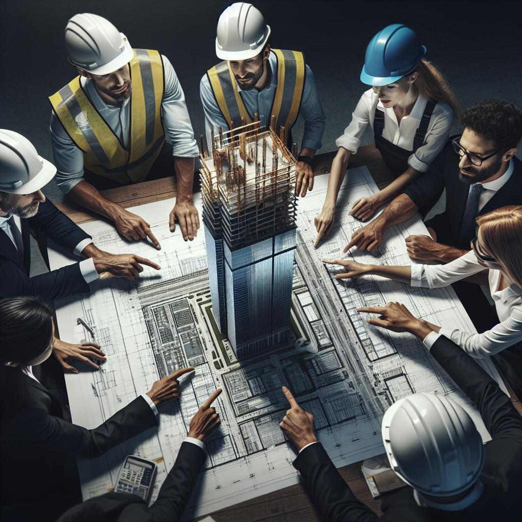 Contractors Discussing Memphis Tower Project