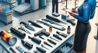 TSA Displays Prohibited Items at Memphis International Airport Ahead of Busy Travel Season