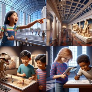 Kids exploring Memphis museum