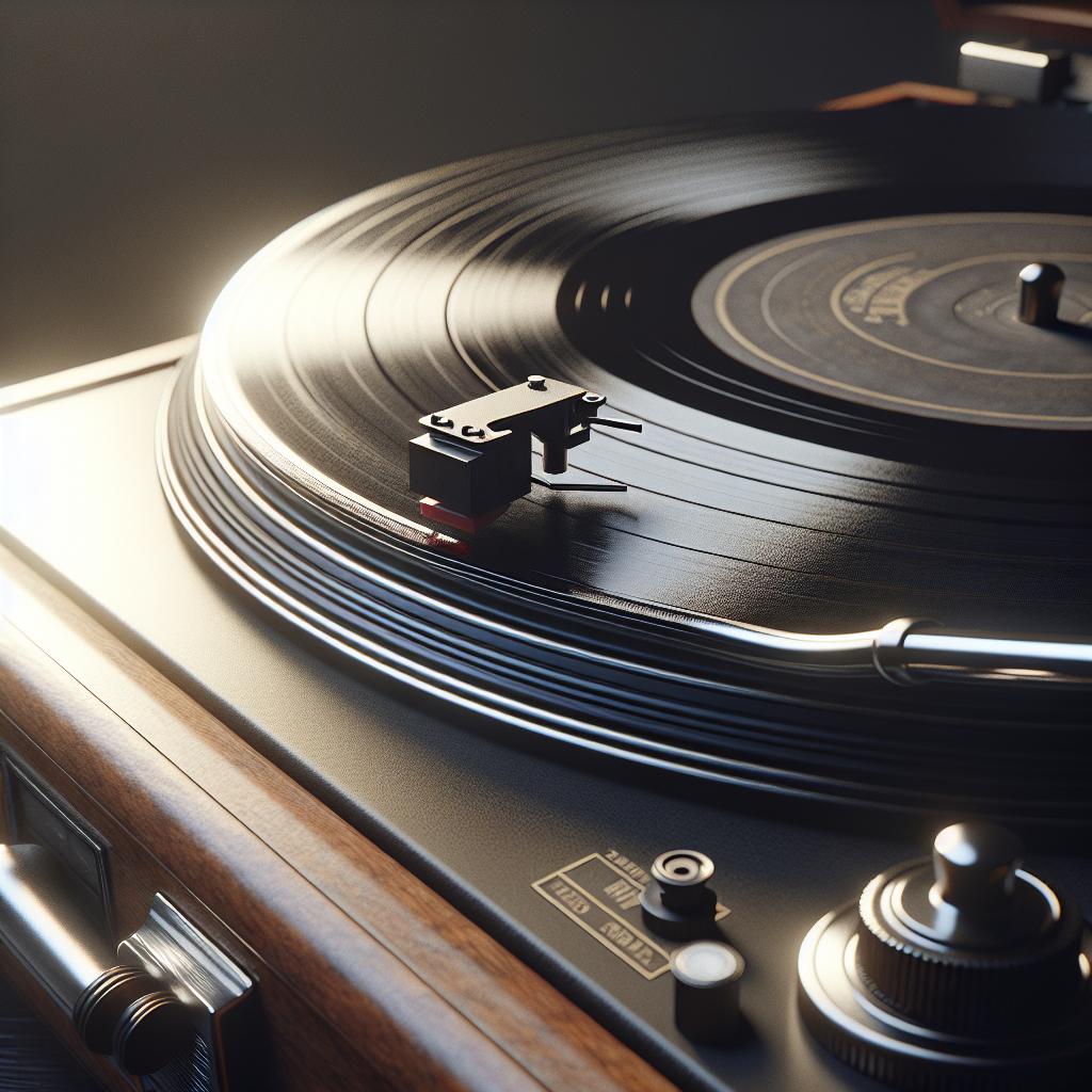 Vinyl Record on Turntable