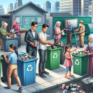 Residents disposing junk responsibly