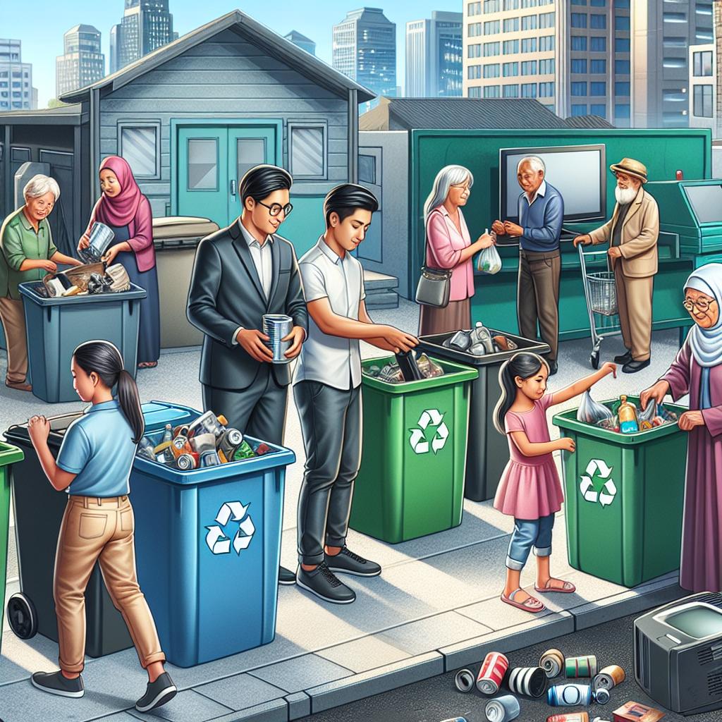 Residents disposing junk responsibly