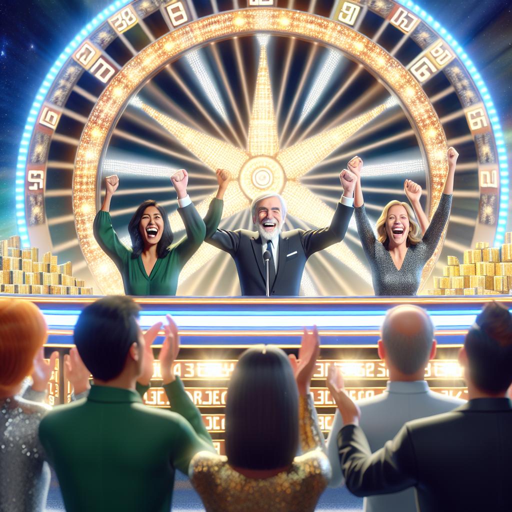 Wheel of Fortune victory celebration