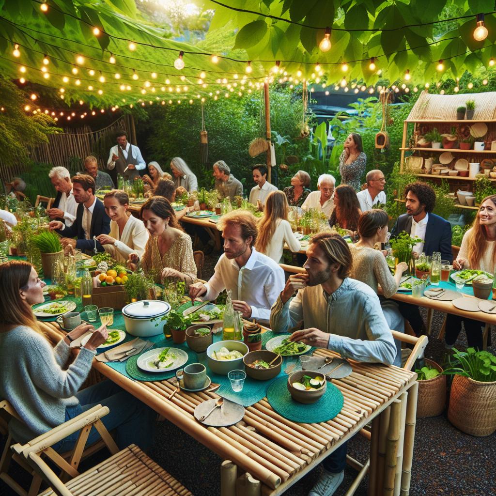Eco-friendly dining event