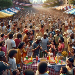 Juneteenth Festival Crowd Celebration