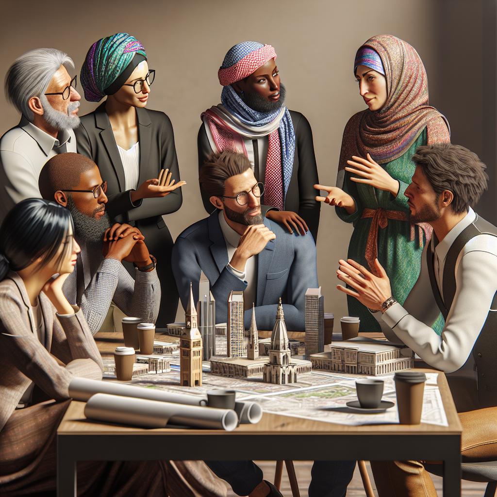 Community coalition discussing development plans