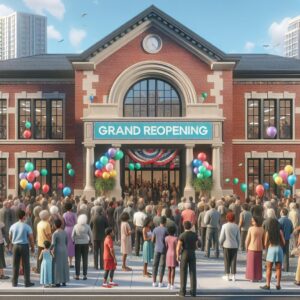 Community center grand reopening