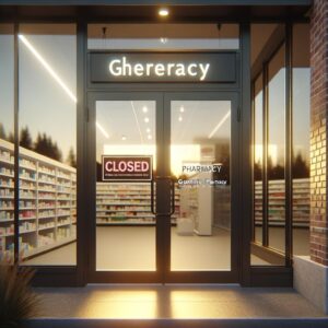 Walgreens store closing sign