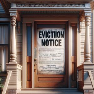 Eviction notice on Memphis house