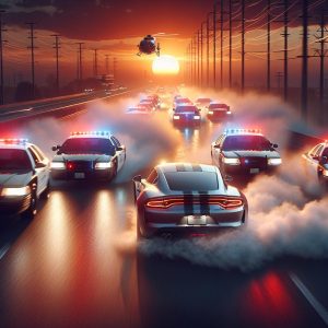 High-Speed Police Chase Scene