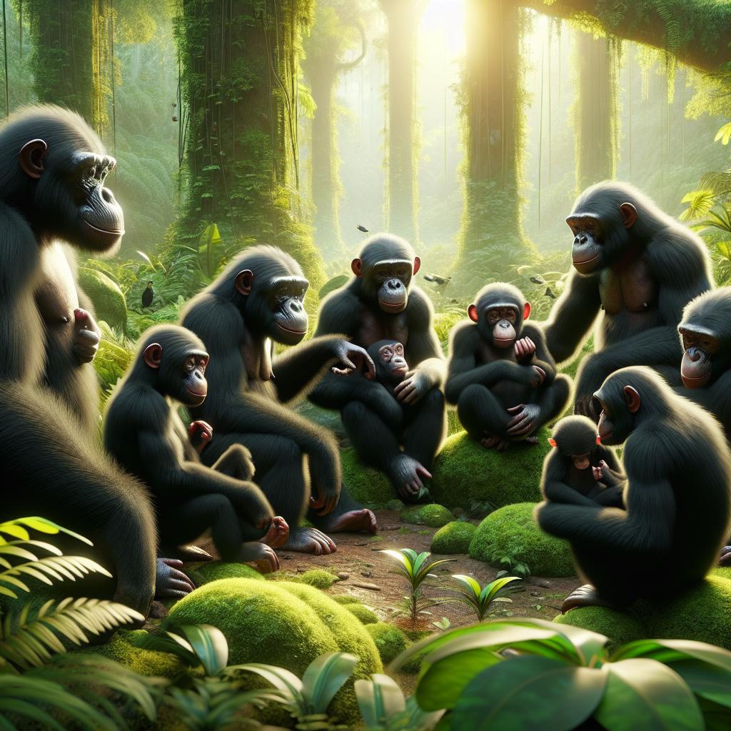 Bonobos in nature