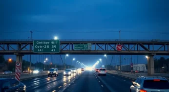 Bridge Closure on I-55 from October 26 to October 28 for Construction Work