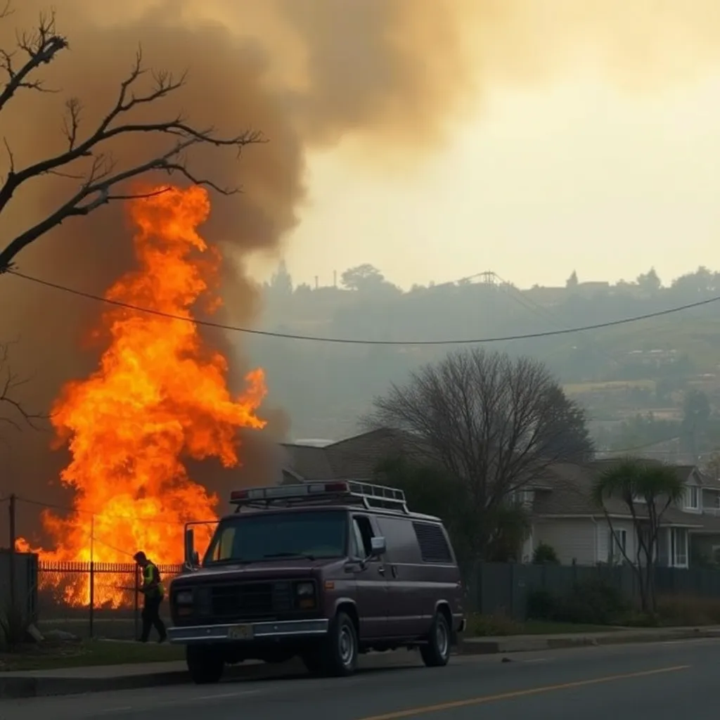 Rapid Brush Fire Triggers Mass Evacuations and Damages Homes in Oakland