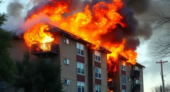 Germantown Apartment Complex Erupts in Flames, No Injuries Reported