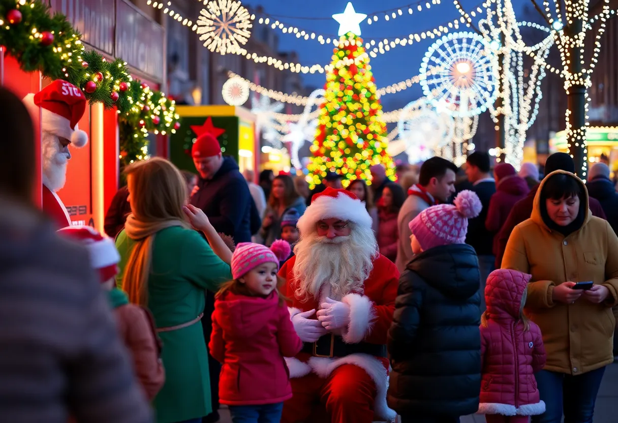Families celebrating holiday events in Memphis