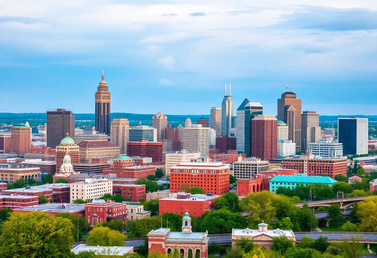 Skyline of Nashville, Tennessee representing economic growth