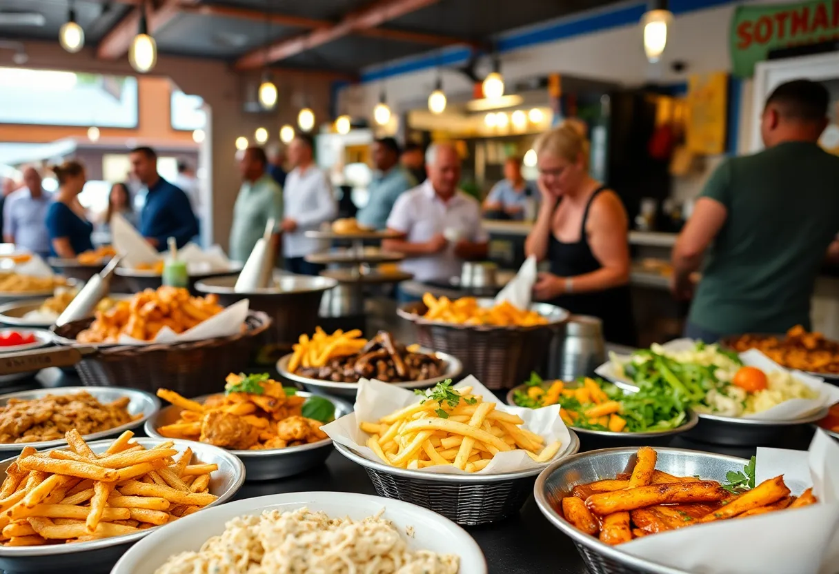An array of Chef Flavas dishes showcasing Southern hospitality