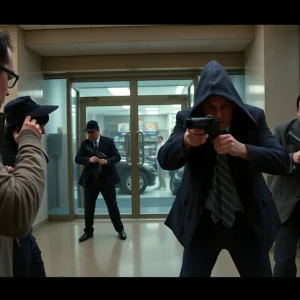 Action-packed scene from Den of Thieves 2.