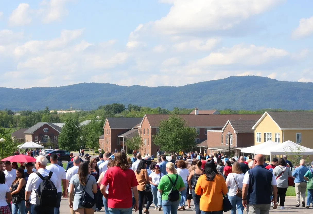 An image of Germantown residents participating in a community discussion.