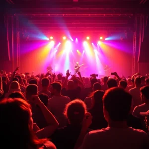Concert crowd at GloRilla's GLORIUS tour announcement