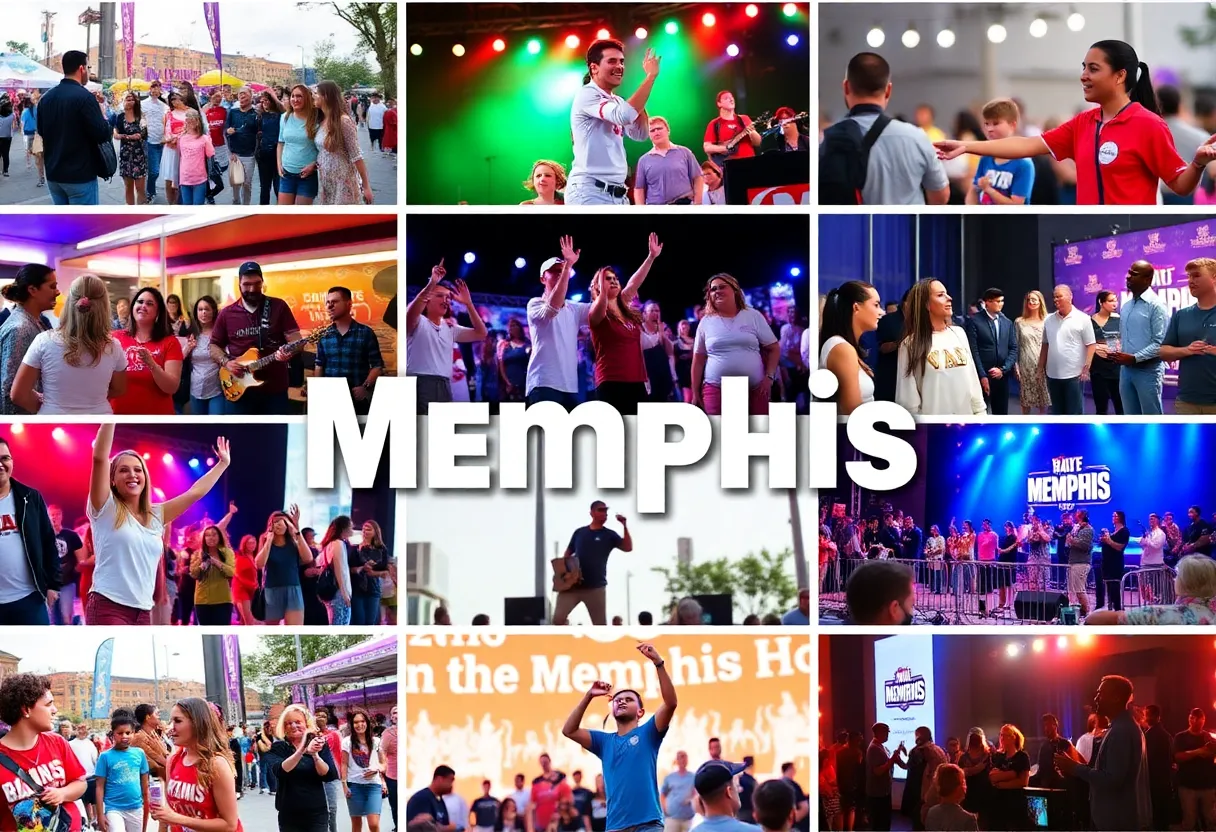 A collage of events in Memphis for January 2025.