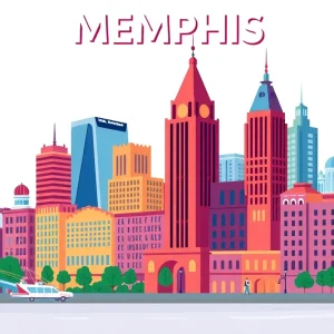 Cover illustration of 'M is for Memphis' book