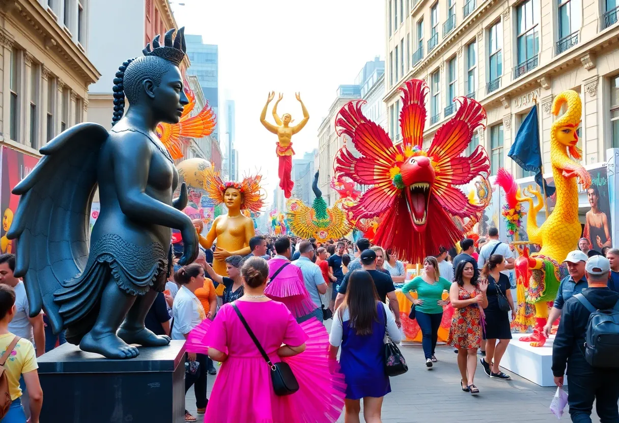 A vibrant illustration representing arts and culture events in Memphis