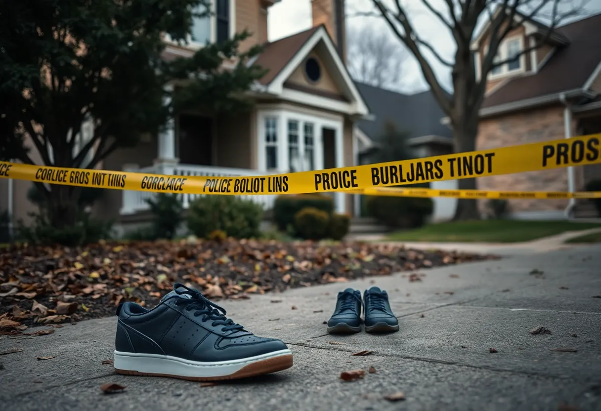 Scene of a burglary in Memphis with police presence.