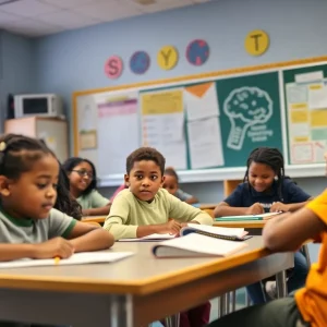 Diverse students in a Memphis classroom