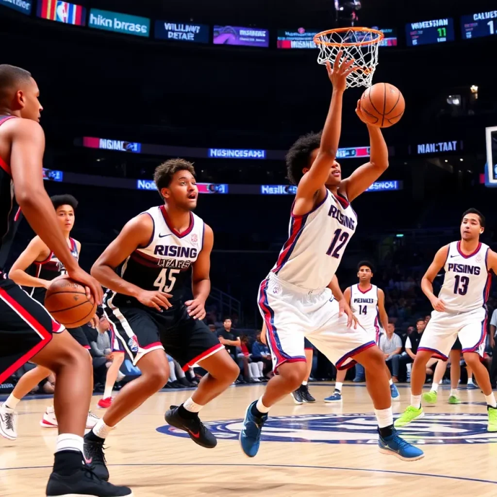 Memphis Grizzlies rookies during the Rising Stars Game