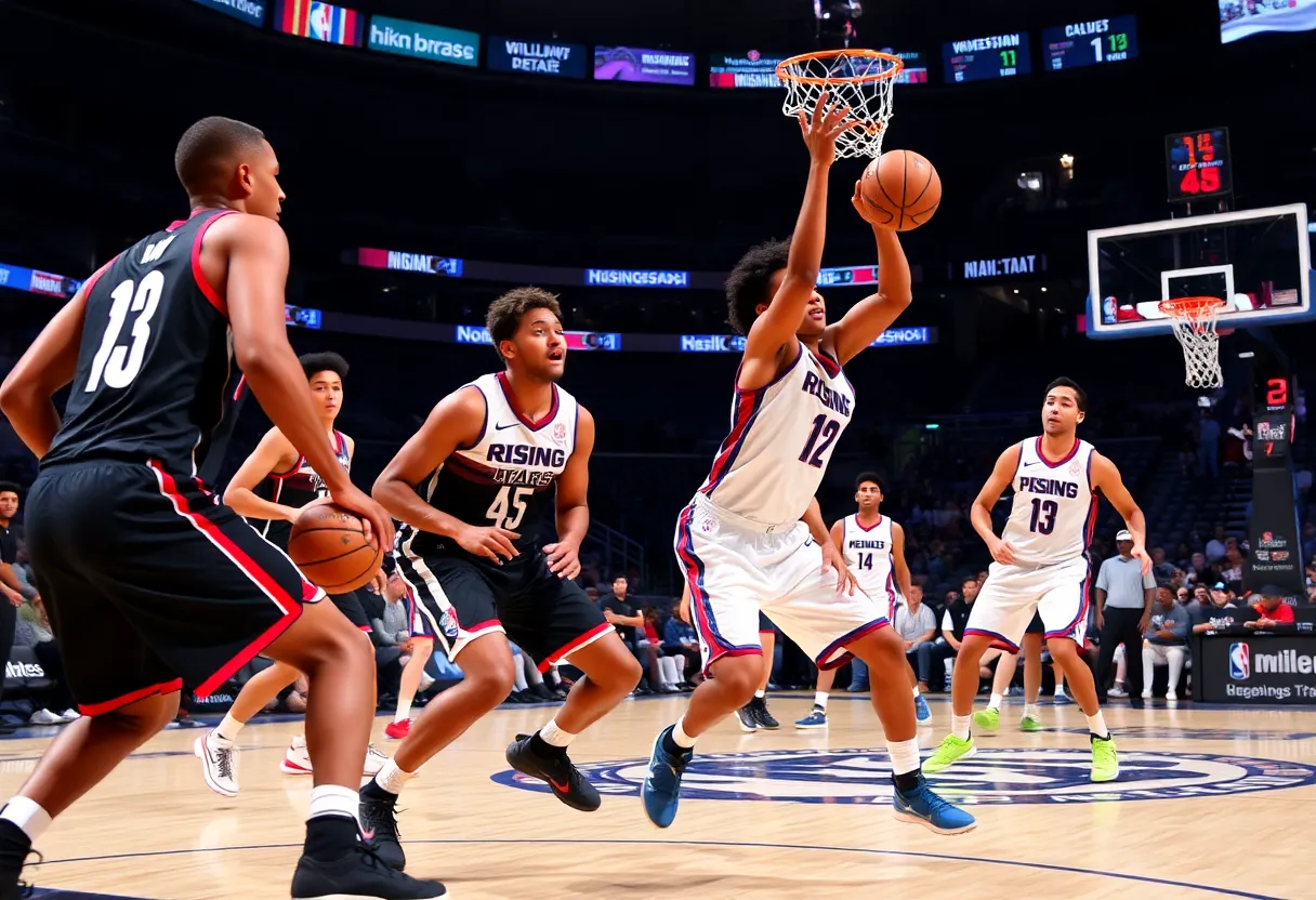 Memphis Grizzlies rookies during the Rising Stars Game