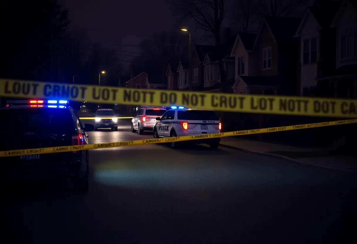 Police response to a shooting in Orange Mound, Memphis
