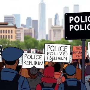 Community members in Memphis rallying for police reform