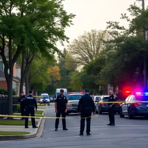Police presence at a shooting scene in Midtown Memphis