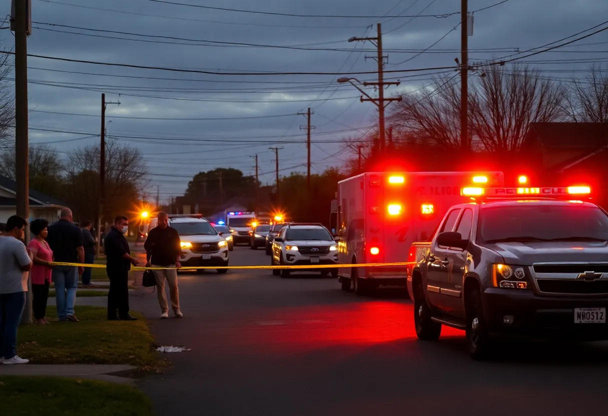 Community members in South Memphis responding to a tragic shooting incident.